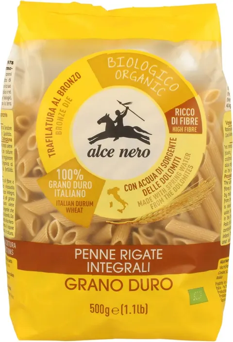 Makaron Razowy Penne Semolina BIO 500 g Alce Nero