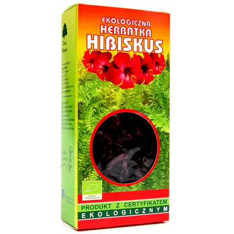 Herbatka Hibiskus BIO 50 g Dary Natury