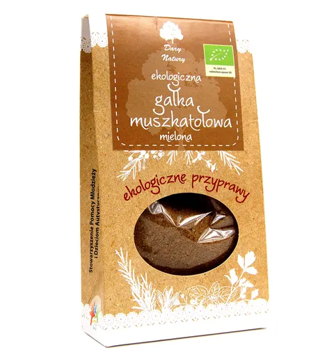 Gałka Muszkatołowa Mielona BIO 30 g Dary Natury