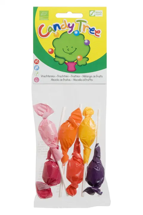 Lizaki Mix Smaków Okrągłe BIO (6x10g) Candy Tree