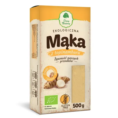 Mąka z Topinamburu Bezglutenowa BIO 500 g Dary Natury