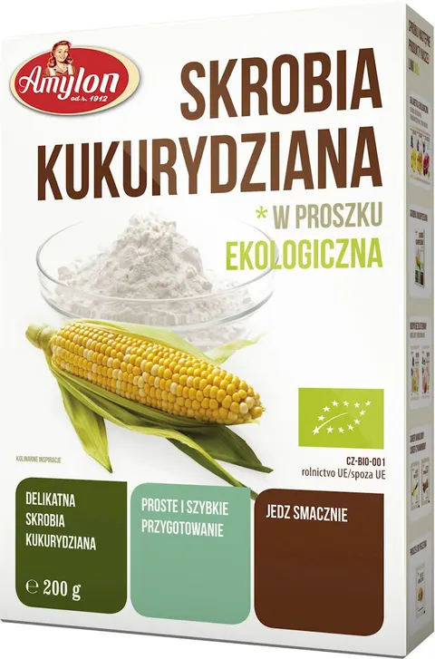 Skrobia Kukurydziana BIO 200 g Amylon