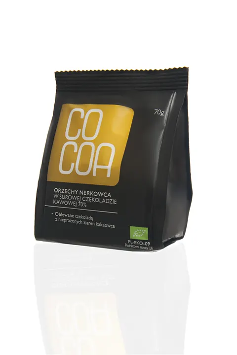 Orzechy Nerkowca w Czekoladzie Kawowej BIO 70 g Cocoa