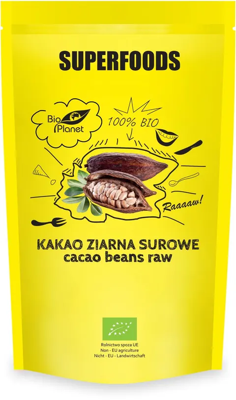 Kakao Surowe Ziarna BIO 200 g Bio Planet