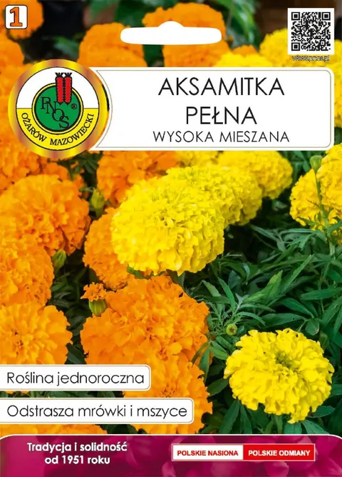 PNOS Aksamitka Pełna Wysoka mieszana 1g