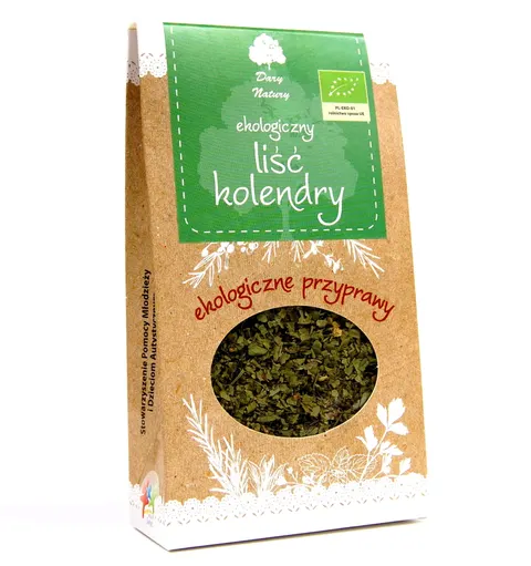 Kolendra Liść 20 g BIO Dary Natury
