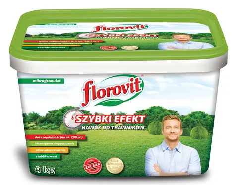 Florovit nawóz do trawników szybki efekt wiadro 4kg