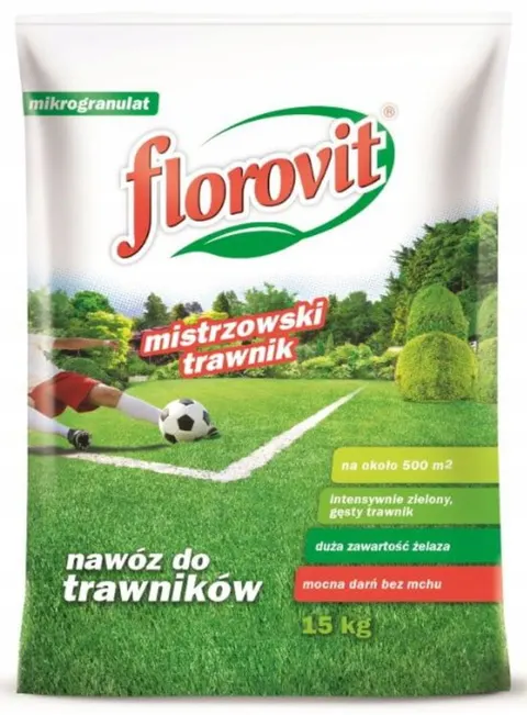 Florovit nawóz do trawników z mchem worek 15kg