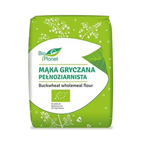 Mąka gryczana pełnoziarnista BIO 1kg Bio Planet