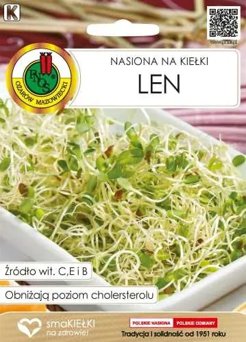 PNOS Nasiona na kiełki Len 10g