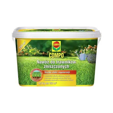 Compo nawóz do trawników zniszczonych 4,5kg + Rękawice