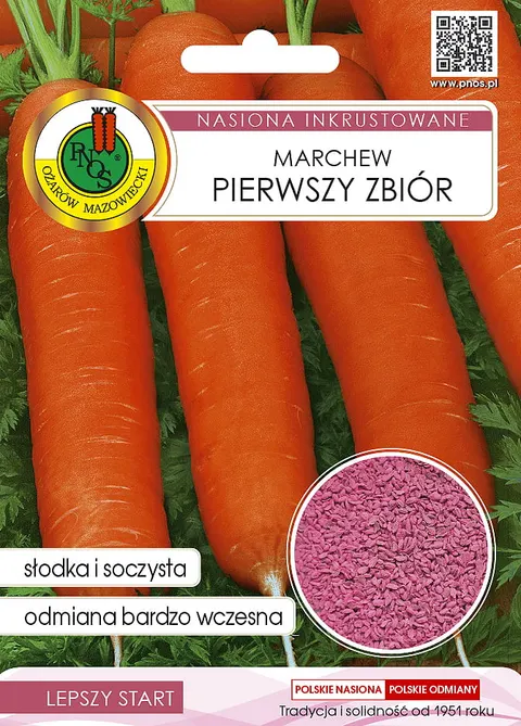 PNOS Marchew jadalna Pierwszy Zbiór 5g nasiona inkrustowane