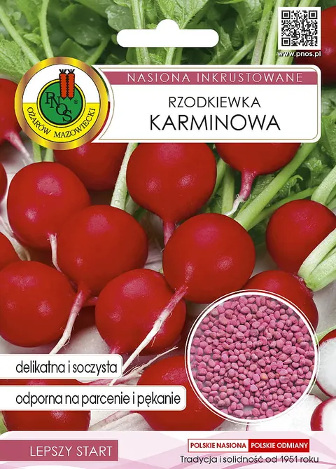 PNOS Rzodkiewka Karminowa nasiona inkrustowane 10g