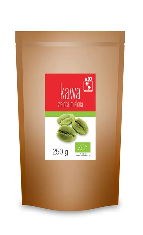 Kawa Zielona Mielona BIO 250 g Bio Ameryka