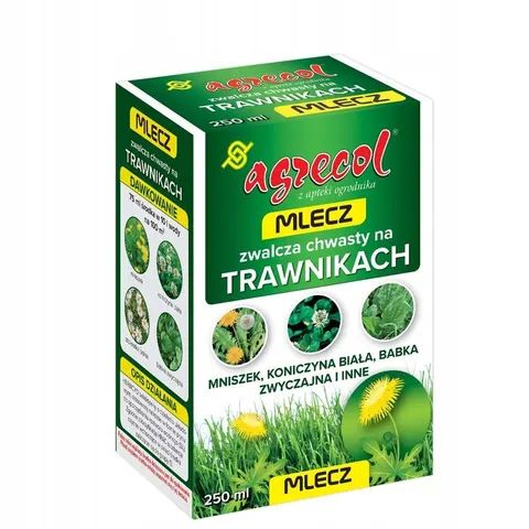 Mlecz 202 SL 250ml AGRECOL zwalcza chwasty na trawnikach, mniszek, koniczyna, babka, 4 substancje czynne