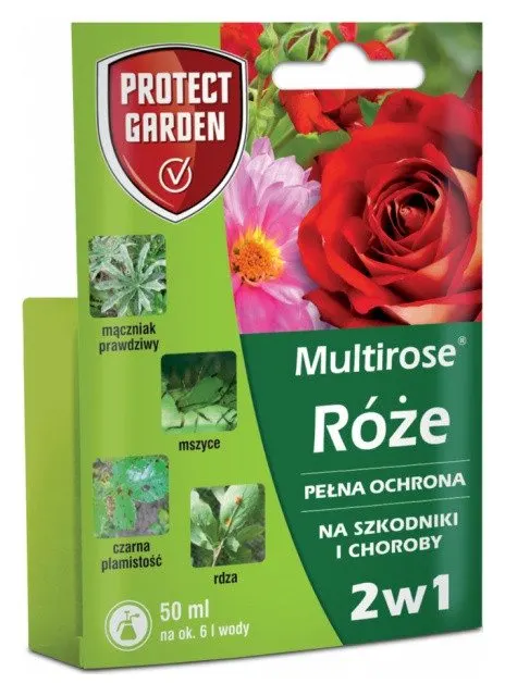 Multirose 2w1 50 ml – środek na choroby i szkodniki róż – Protect Garden