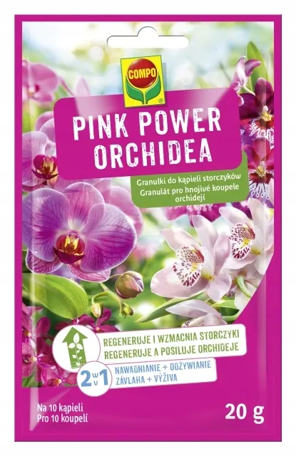 COMPO Pink Power Orchidea Granulki do kąpieli storczyków 20 g