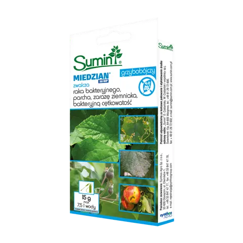 Miedzian 50 WP 50 g preparat na choroby drzew owocowych - Sumin