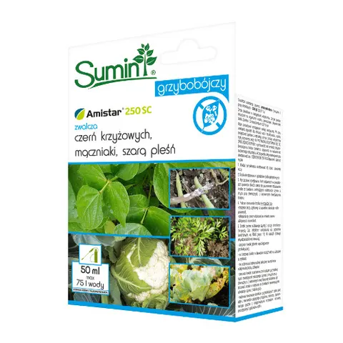 Amistar 250 SC 50 ml – preparat na Mączniaka, Szarą Pleśń i Czerń Krzyżowych – Sumin