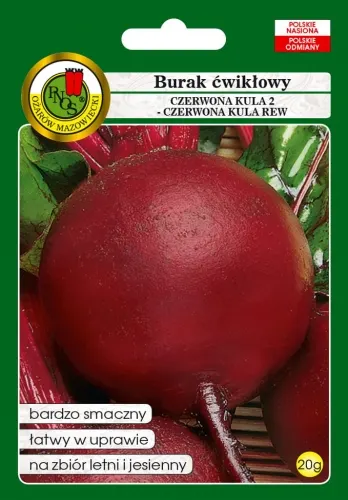 PNOS Burak ćwikłowy Czerwona Kula REW 10g nasiona inkrustowane