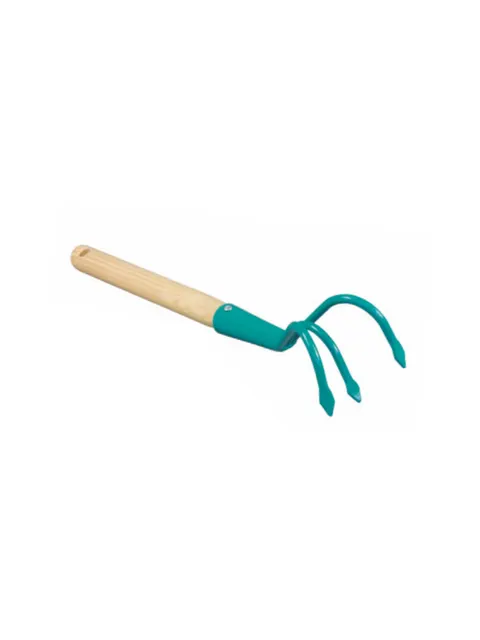 Tuchmet Spulchniacz 3 zębowy z trzonkiem 28 cm