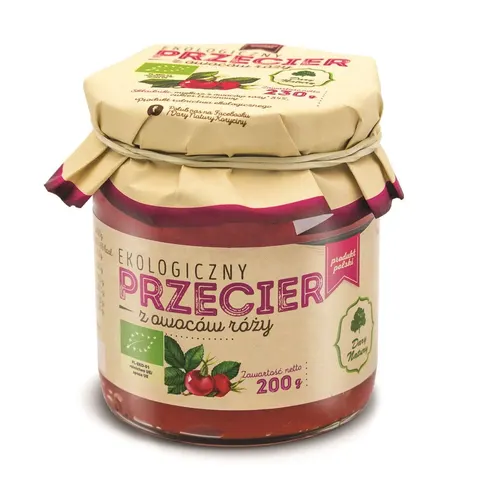 Przecier z Owoców Róży BIO 200 g Dary Natury