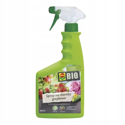 Compo BIO Spray 750ml - Naturalny Środek na Choroby Grzybowe Roślin, na Mączniaka i Szarą Pleśń, Bez Karencji
