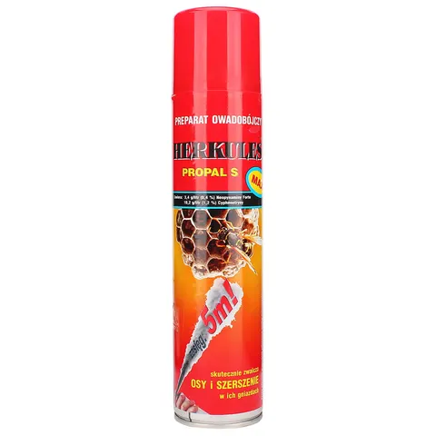 Herkules Propal S MAX Spray 300ml ASPLANT zwalcza osy i szerszenie, zasięg do 5m, niezwykle silny i skuteczny