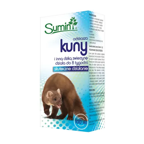 Płyn odstraszający zwierzęta - kuny, krety, dzikie zwierzęta - 100 ml Sumin