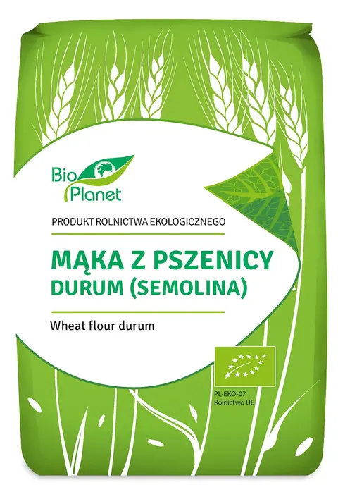 Mąka z Pszenicy Durum (Semolina) BIO 1 kg Bio Planet