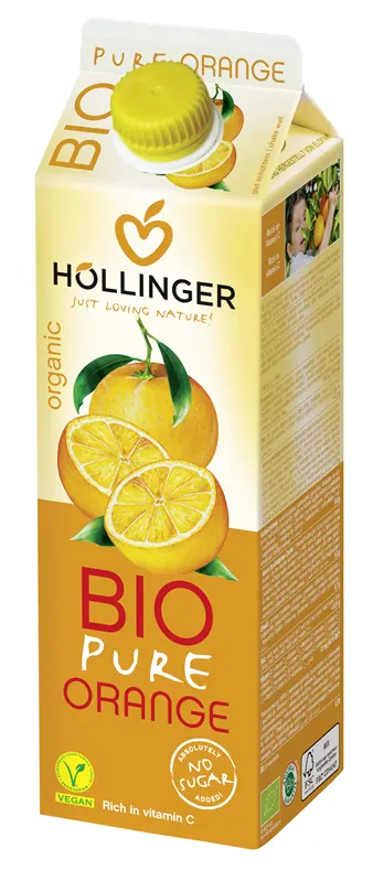 SOK POMARAŃCZOWY BIO 1 L - HOLLINGER