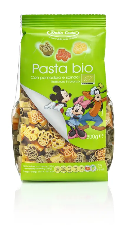 Makaron Semolinowy Trójkolorowy Myszka Miki BIO 300 g Dalla Costa