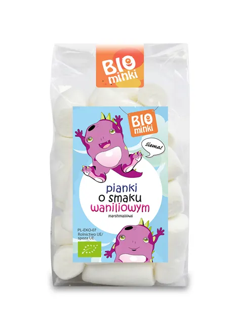 Pianki o Smaku Waniliowym Bezglutenowe BIO 100 g BioMinki