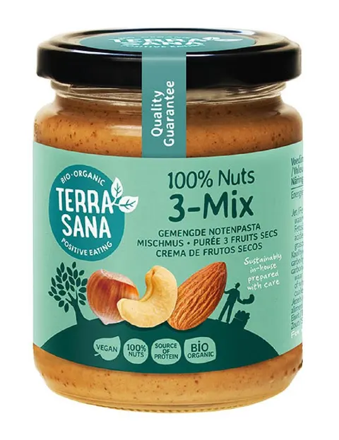 Krem Orzechowy Mix 3 Orzechy BIO 250 g Terrasana