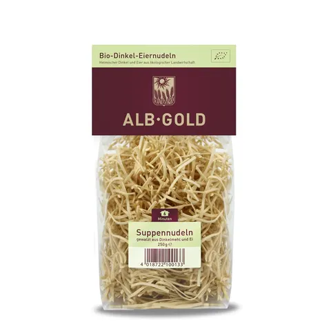 Makaron Orkiszowy Jajeczny Nitka BIO 250 g Alb-Gold