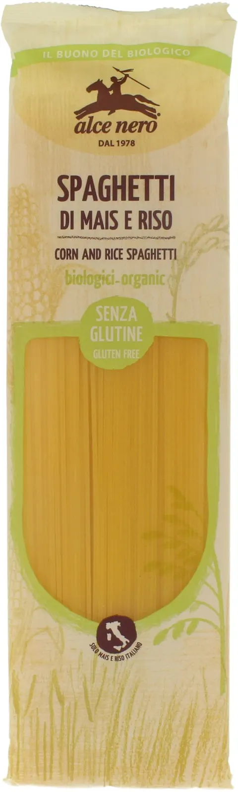 Makaron Kukurydziano-Ryżowy Spaghetti Bezglutenowy BIO 250 g Alce Nero