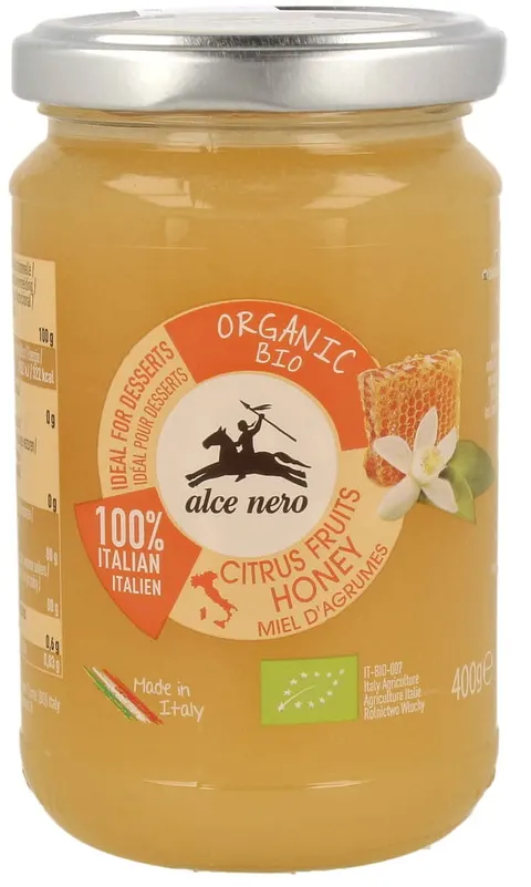 Miód Nektarowy z Kwiatów Cytrusowych BIO 400 g Alce Nero