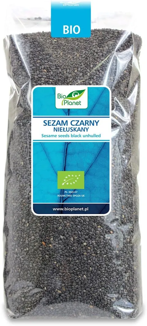 Sezam Czarny Niełuskany BIO 1 kg Bio Planet