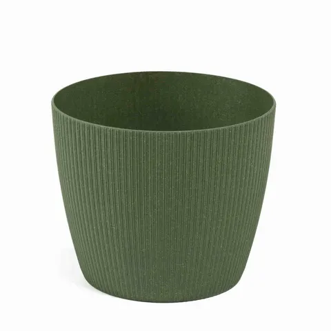 Osłonka na doniczkę Magnolia Eco Wood 300 Jumper zielony leśny - Lamela