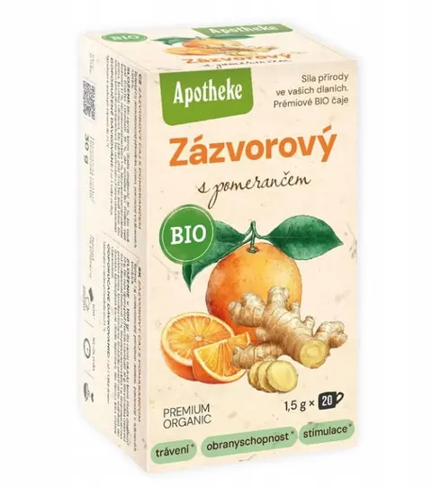 Herbatka Imbir - Pomarańcza BIO 20 x 1,5 g Apotheke