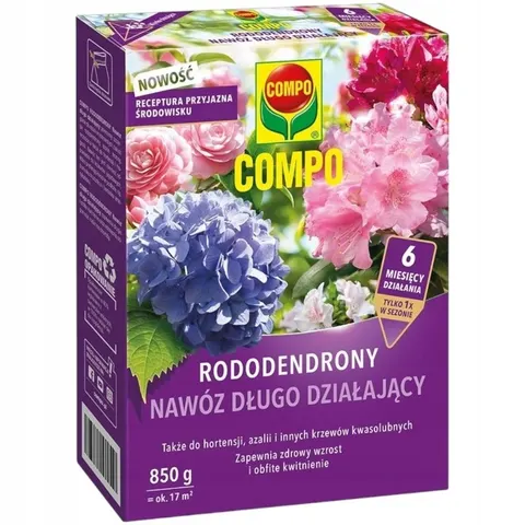 Nawóz do rododendronów długo działający – 850 g – kwaśnolubne rośliny i obfite kwitnienie – Compo