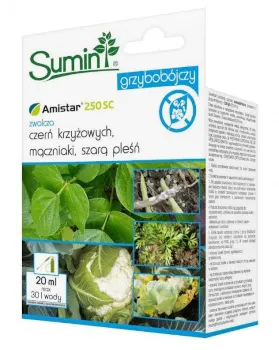 Amistar 250 SC 20 ml – preparat na Mączniaka, Szarą Pleśń i Czerń Krzyżowych – Sumin