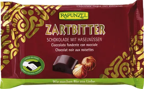 Czekolada Gorzka z Orzechami BIO 100 g Rapunzel