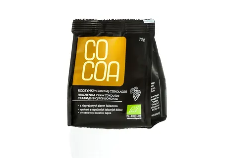 Rodzynki w Surowej Czekoladzie BIO 70 g Cocoa