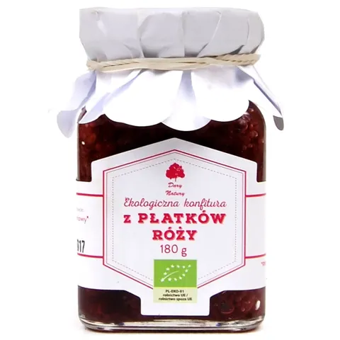 Konfitura z Płatków Róży BIO 180 g Dary Natury