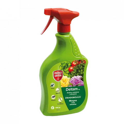 Deltam AL 1L PROTECT GARDEN gotowy do użycia, środek owadobójczy, zwalcza mszyce, gąsienice, kwieciaka i inne szkodniki, deltametryna