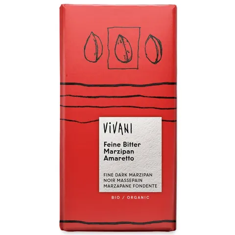 Czekolada Gorzka z Marcepanem Amaretto BIO 100 g Vivani