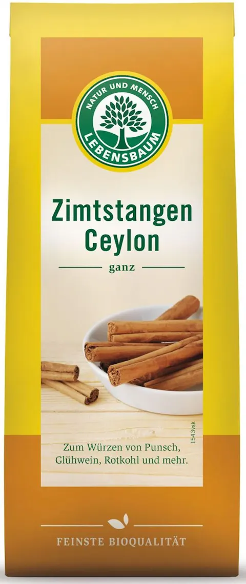 Cynamon Cejloński Laska BIO (6 sztuk) Lebensbaum