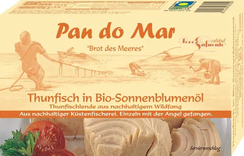 Tuńczyk w BIO Oleju Słonecznikowym 120 g Pan do Mar