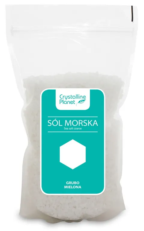 Sól Morska Grubo Mielona 1 kg Crystalline Planet